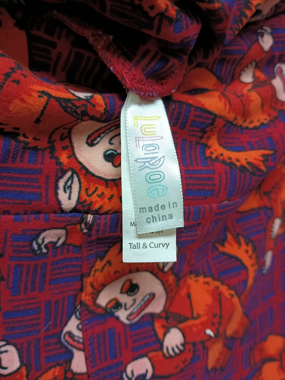 LuLaRoe Halloween Max The Werewolf Leggings Tall & Curvy XXL - Picture 3 of 4